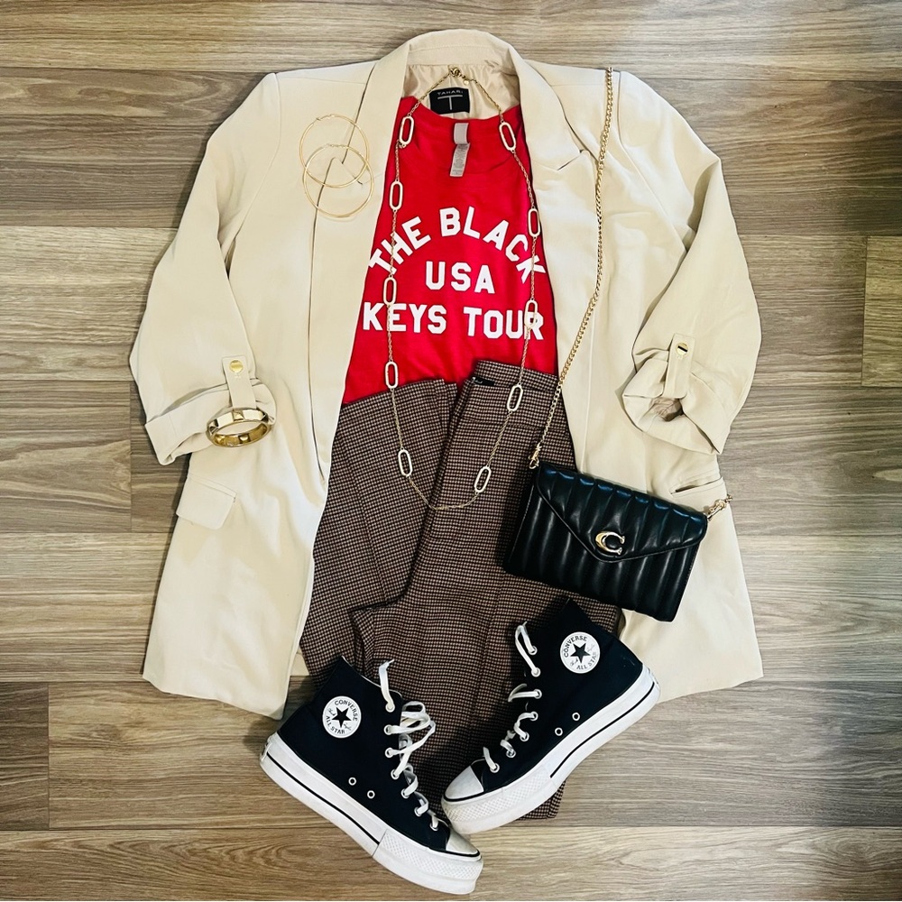 7 For All Mankind Houndstooth Pants Women’s Size 8